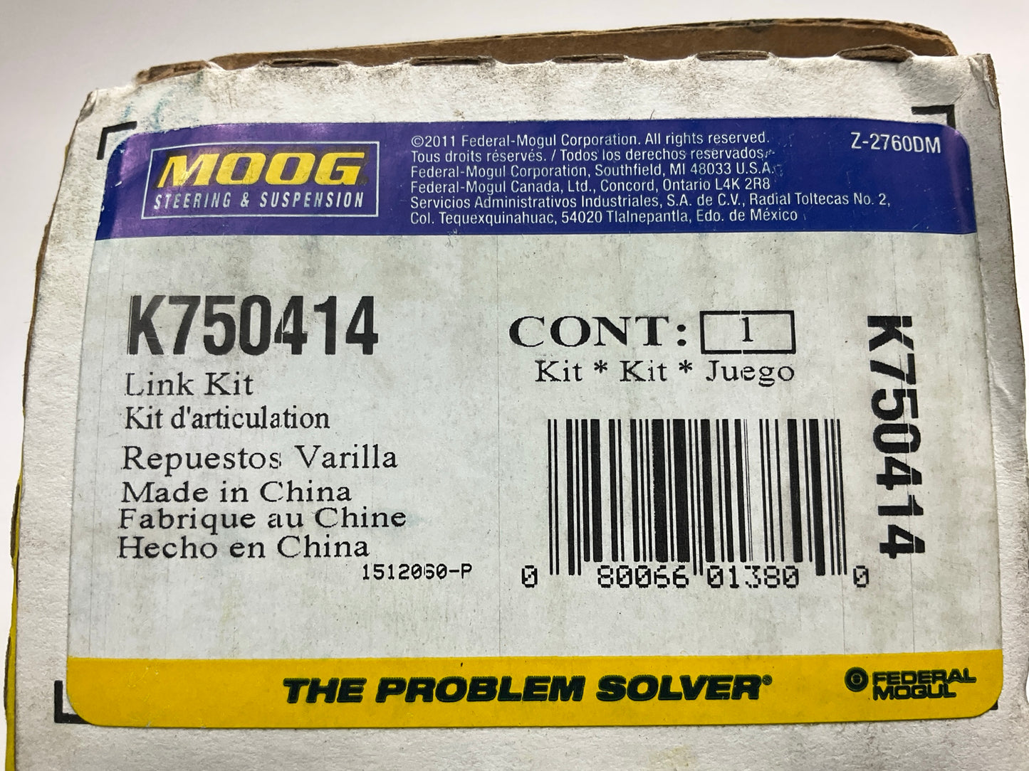 Moog K750414 Front Suspension Stabilizer Sway Bar Link Kit