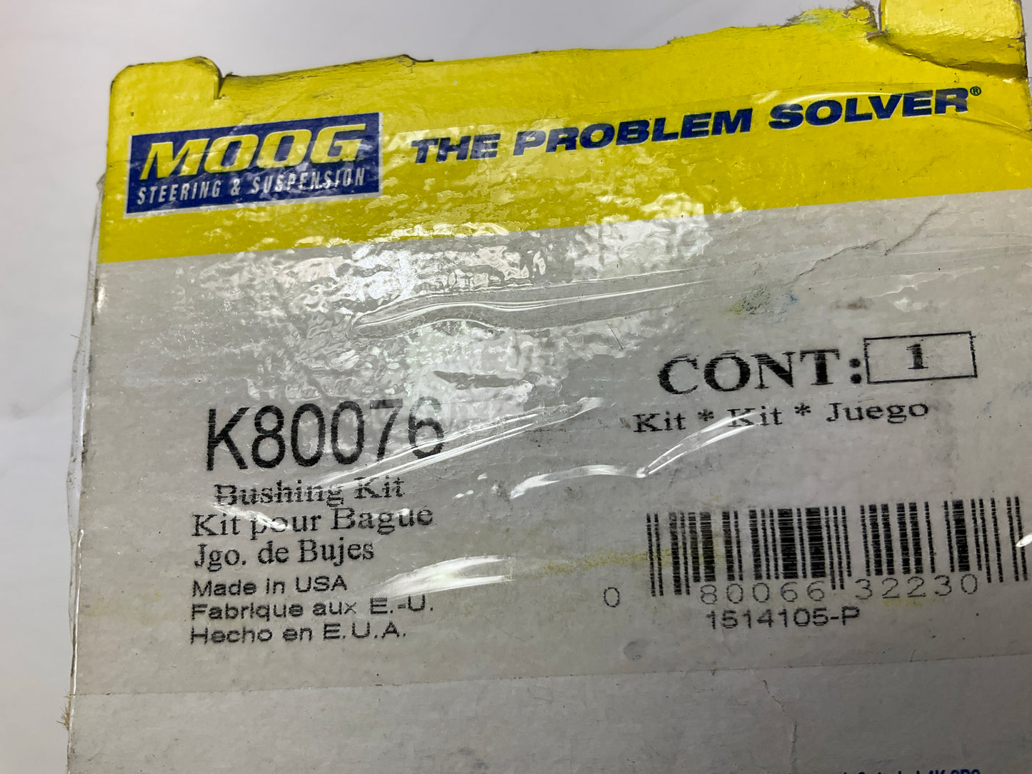 Moog K80076 Suspension Stabilizer Sway Bar Bushing Kit, Front