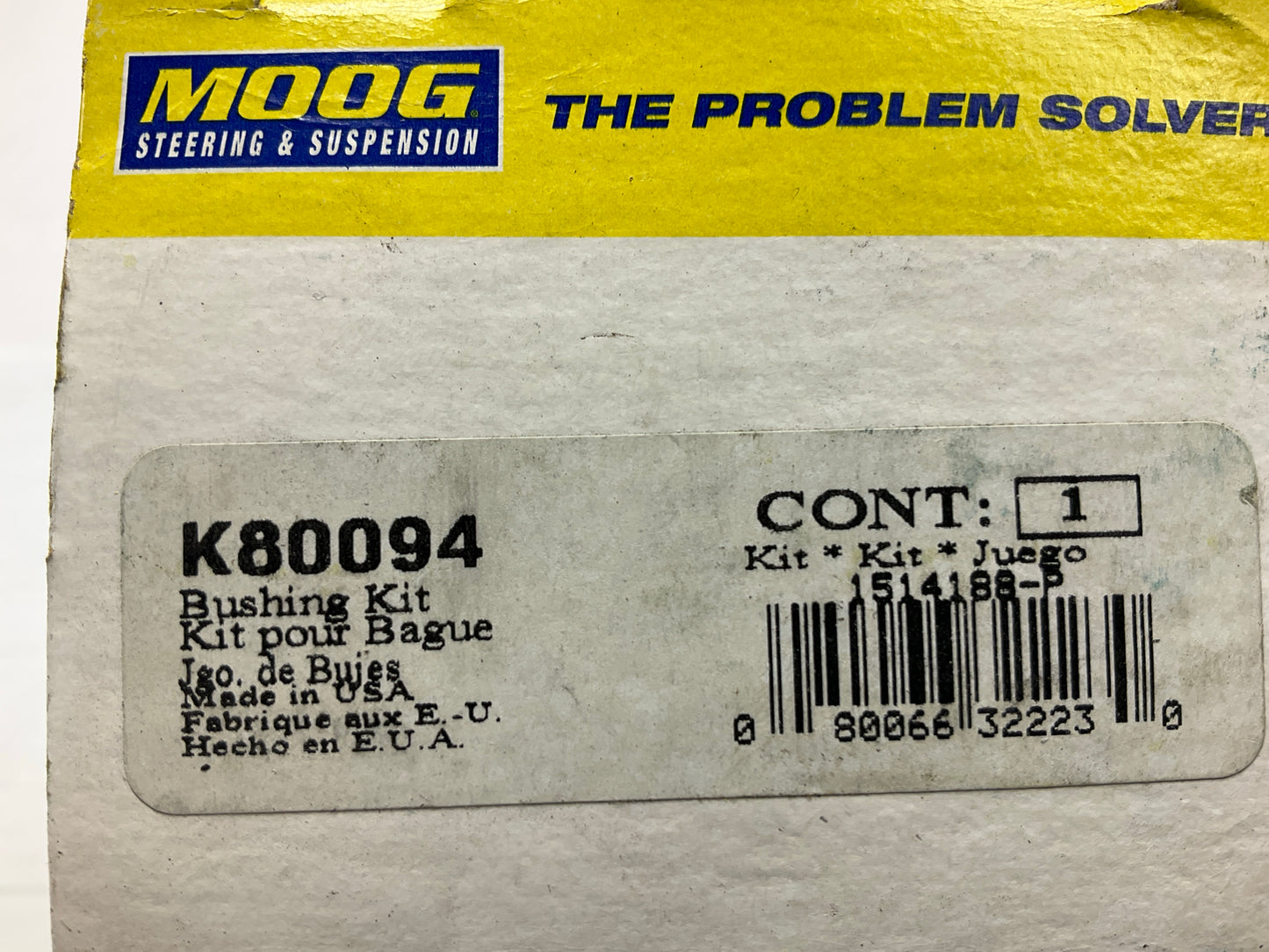Moog K80094 Suspension Stabilizer Sway Bar Bushing Kit, Front