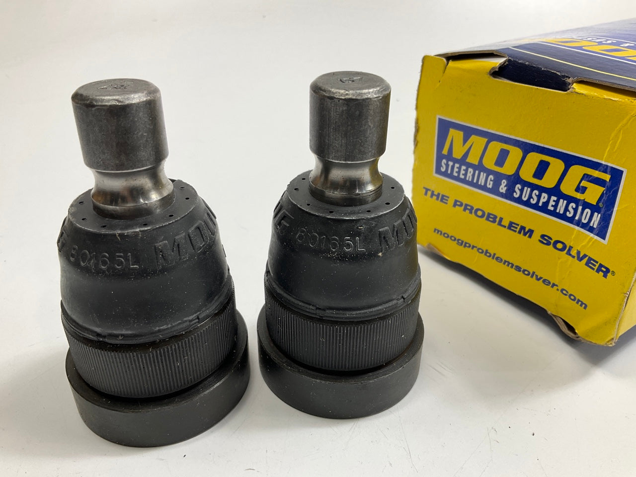 (2) MISSING HARDWARE Moog K80107 Front Lower Suspension Ball Joint