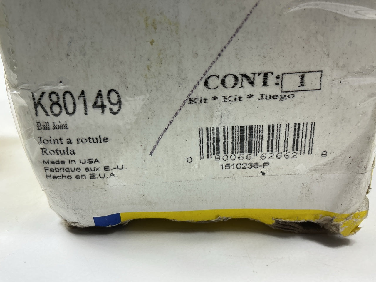 Moog K80149 Suspension Ball Joint, Front Lower