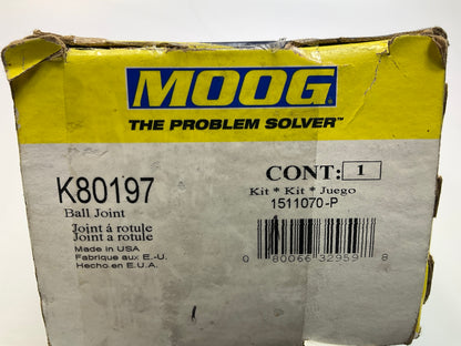 NO HARDWARE - Moog K80197 Front Lower Suspension Ball Joint