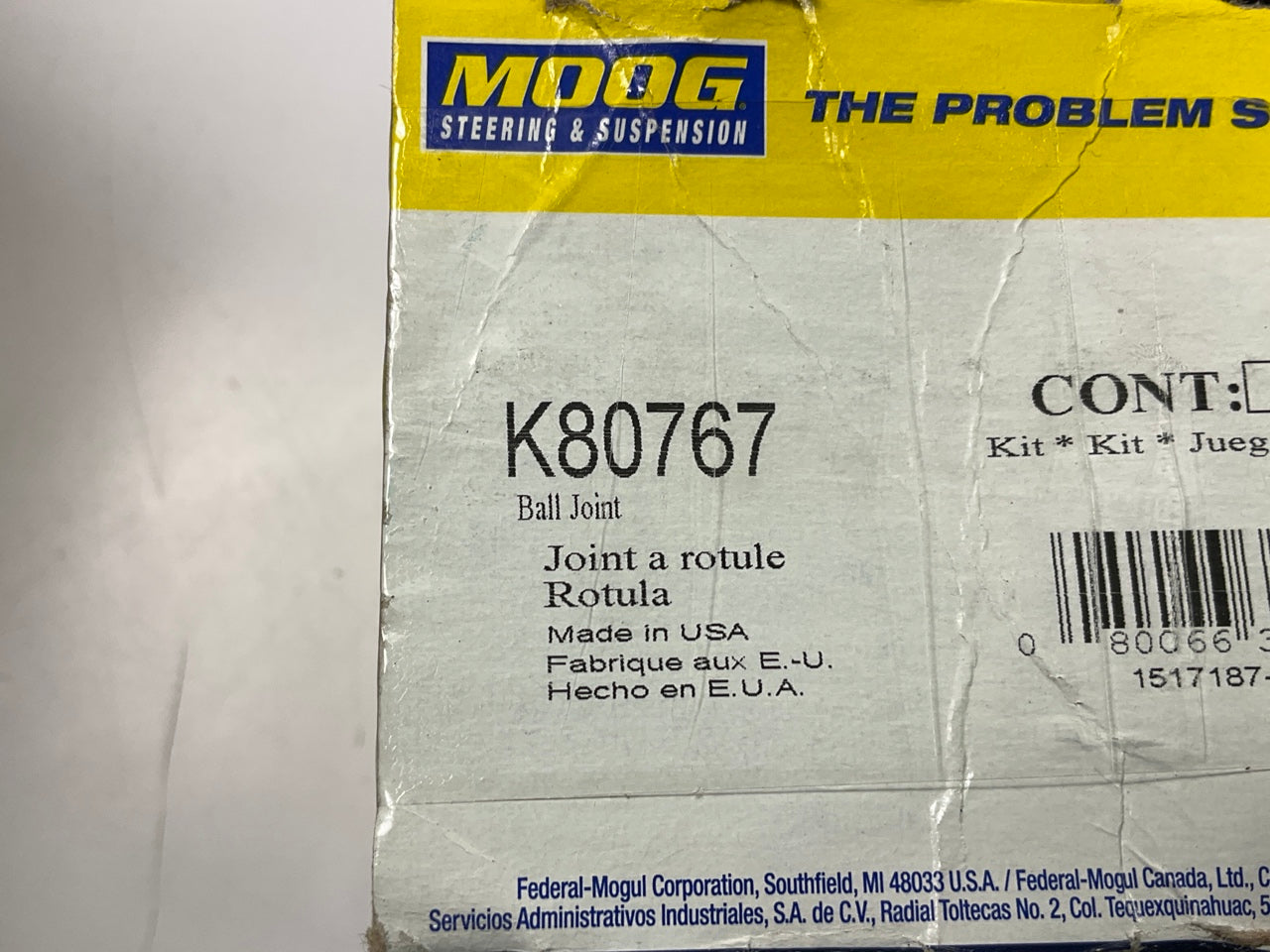 K80767 Front Lower Ball Joint For 2005-2007 Jeep Liberty