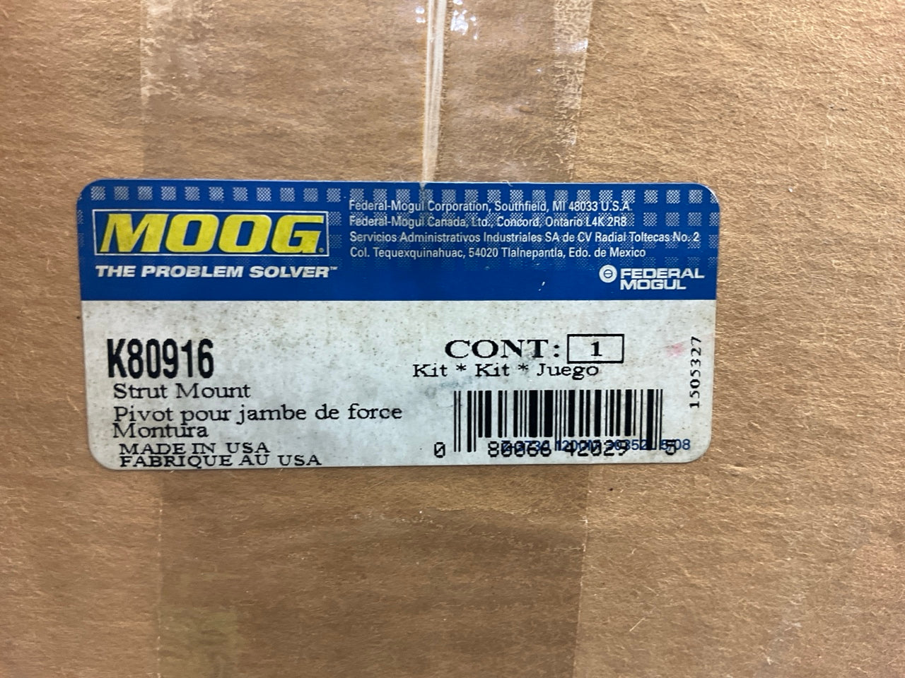 Moog K80916 Suspension Strut Mount Kit