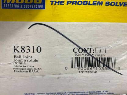 NO HARDWARE - Moog K8310 Front Upper Suspension Ball Joint