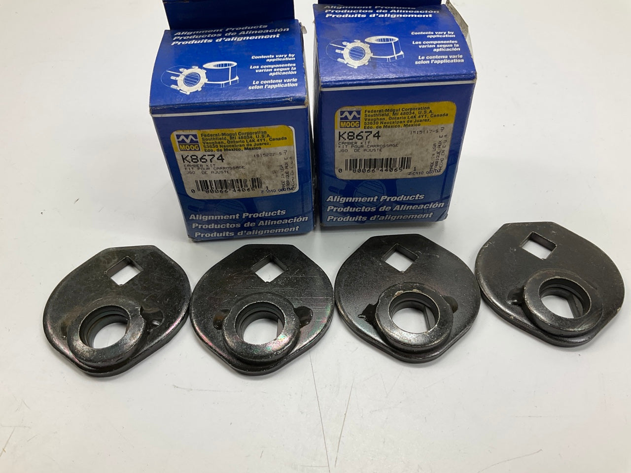 (2) Moog K8674 Alignment Caster / Camber Cam Kit - 1-1/4 Degree