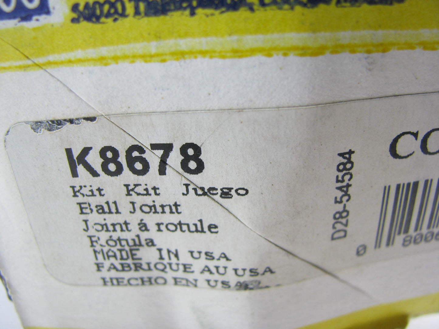 Moog K8678 Suspension Ball Joint - Front Upper