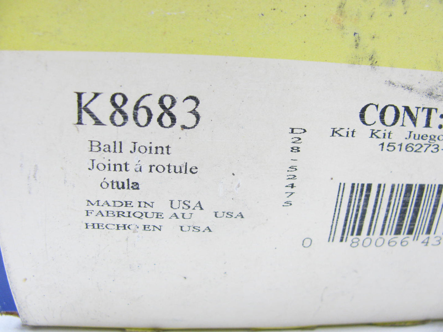 Moog K8683 Front Lower Ball Joint For 1995-2000 Ford Contour, 99-02 Cougar