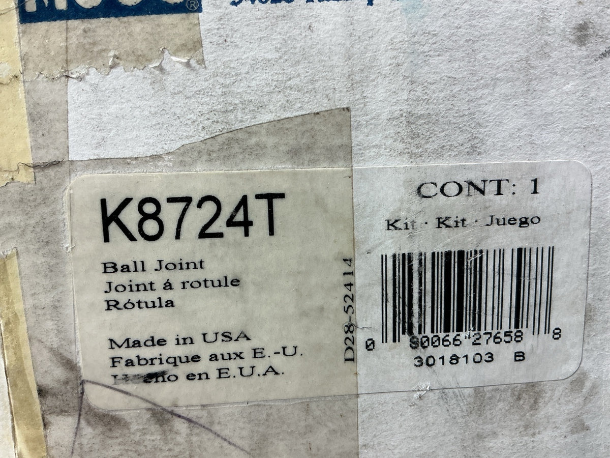 Missing Boot - Moog K8724T Front Right Upper Control Arm