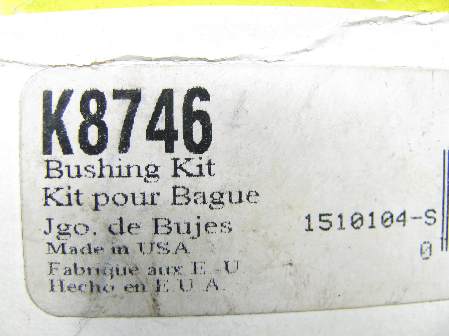 Moog K8746 Alignment Caster Adjust Bushing Kit (Radius Arm Frame, 1-1/4 Deg)
