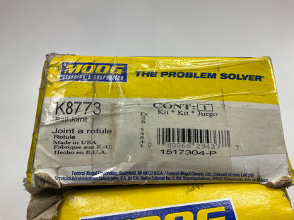 (2) MISSING HARDWARE Moog K8773 Front Lower Suspension Ball Joint