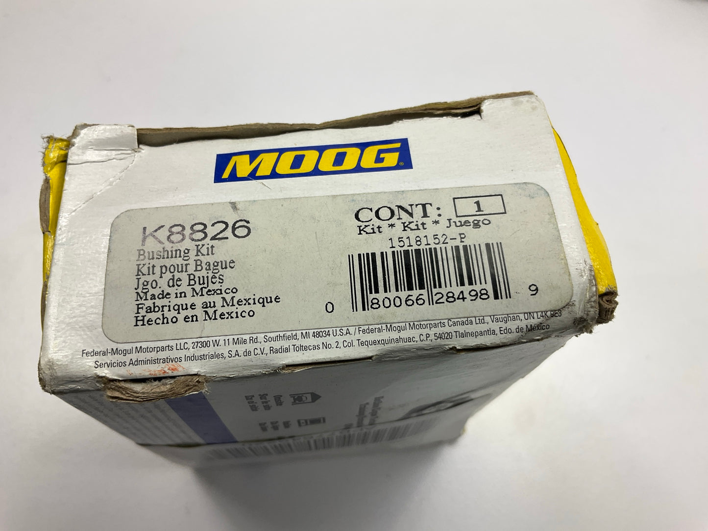 Moog K8826 Steering Idler Arm Bushing