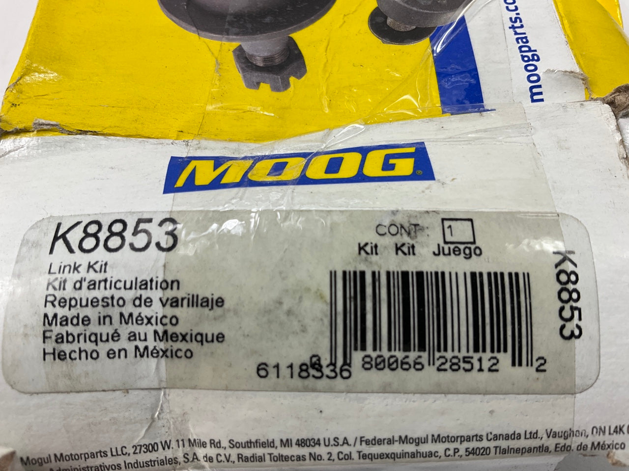 Moog K8853 Front Suspension Stabilizer Sway Bar Link Kit