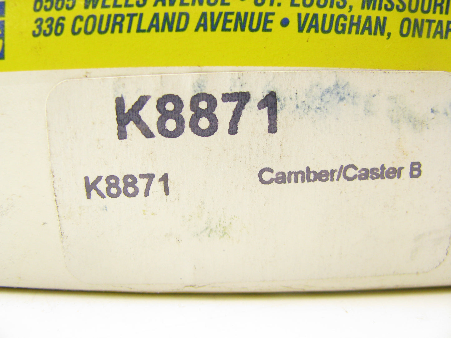 (2) Moog K8871 Suspension Alignment Caster Camber Bushing - 1 Degree 4WD