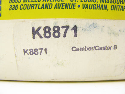 (2) Moog K8871 Suspension Alignment Caster Camber Bushing - 1 Degree 4WD