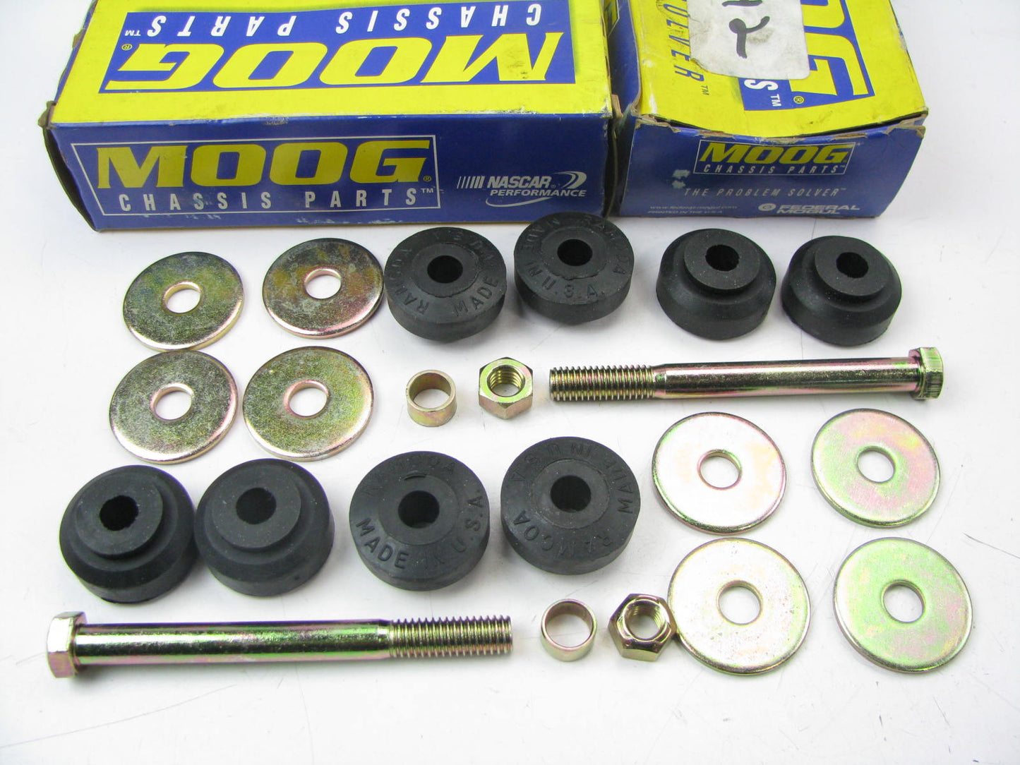 (2) Moog K90122 Suspension Stabilizer Sway Bar Link Kit - Front