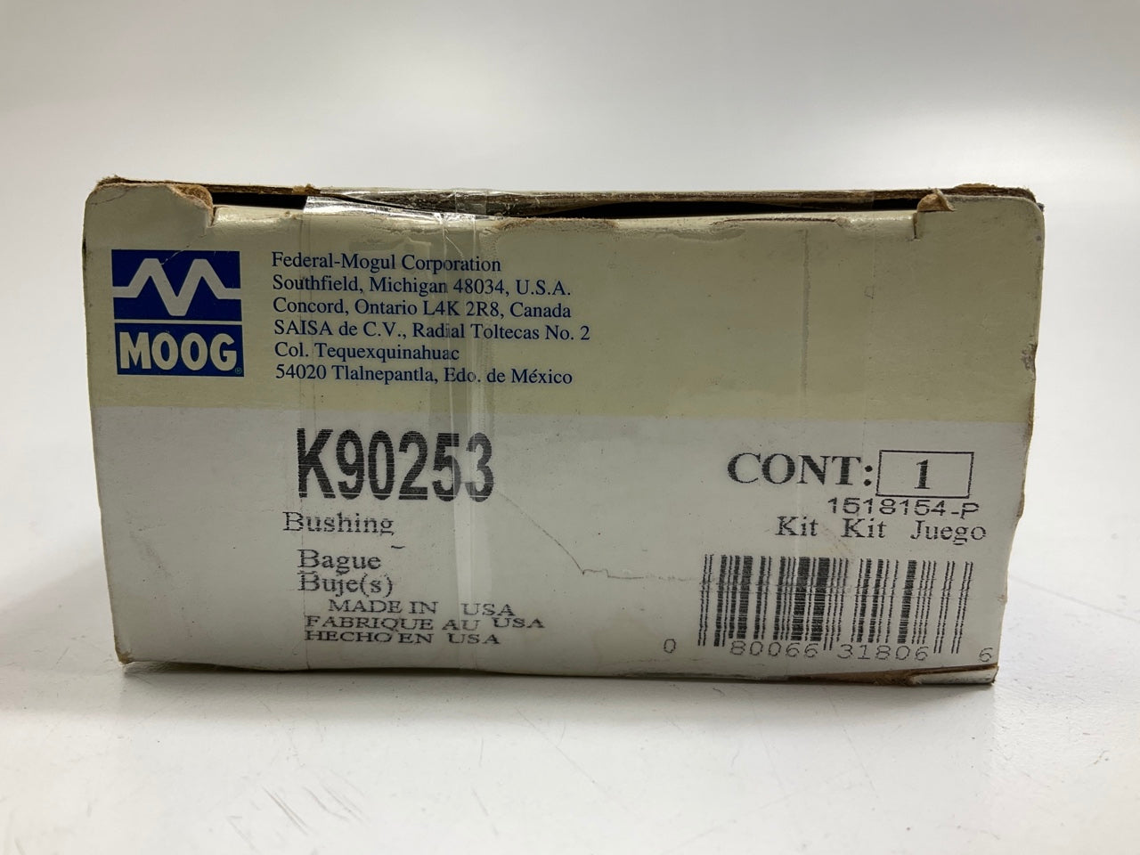 Moog K90253 Suspension Stabilizer Sway Bar Bushing Kit, Rear
