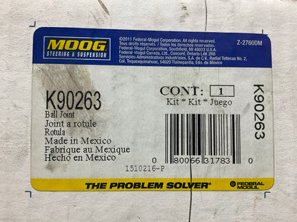 MISSING HARDWARE - Moog K90263 Front Right LOWER Suspension Ball Joint
