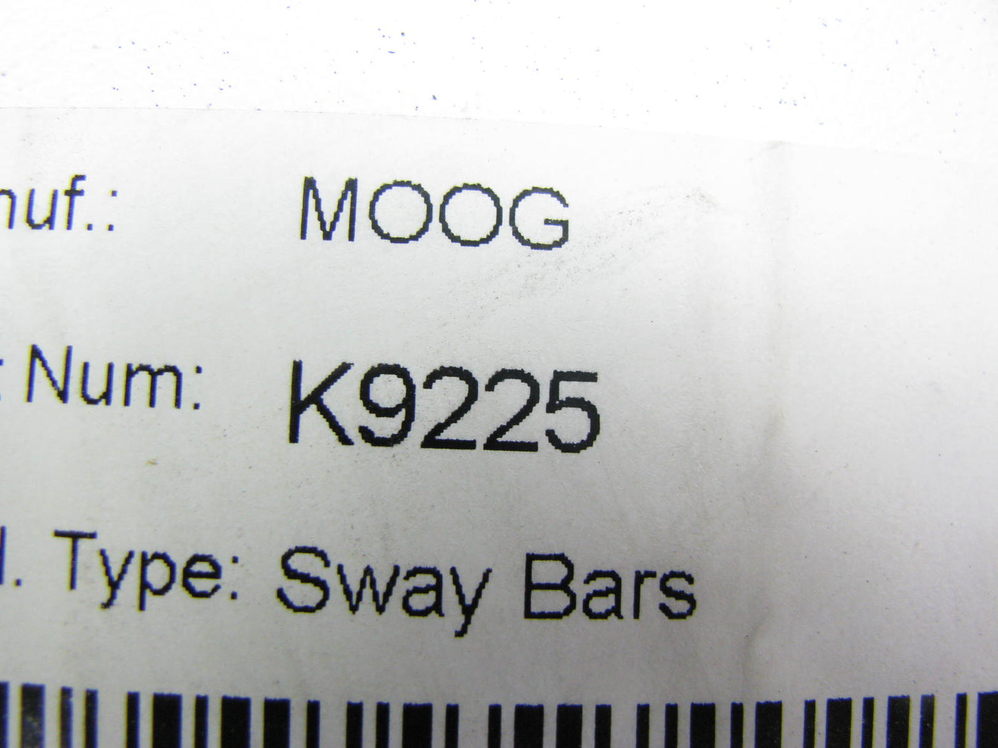 Moog K9225 FRONT Stabilizer Sway Bar Link Kit - 1991-1994 Toyota Pickup 4WD