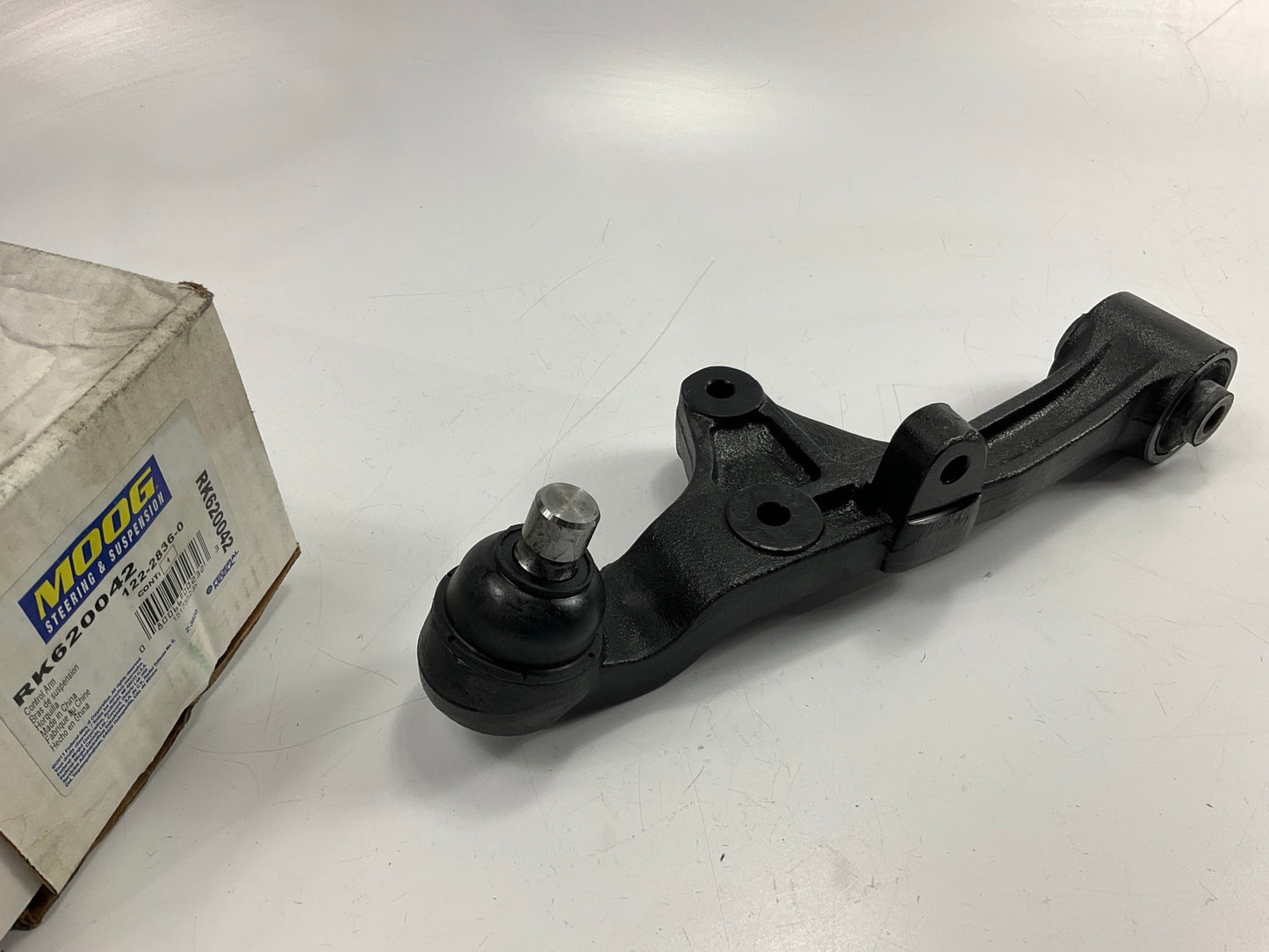 Moog RK620042 Suspension Control Arm And Ball Joint Assembly, Front Left Lower