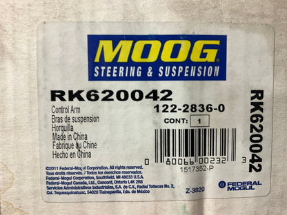 Moog RK620042 Suspension Control Arm And Ball Joint Assembly, Front Left Lower