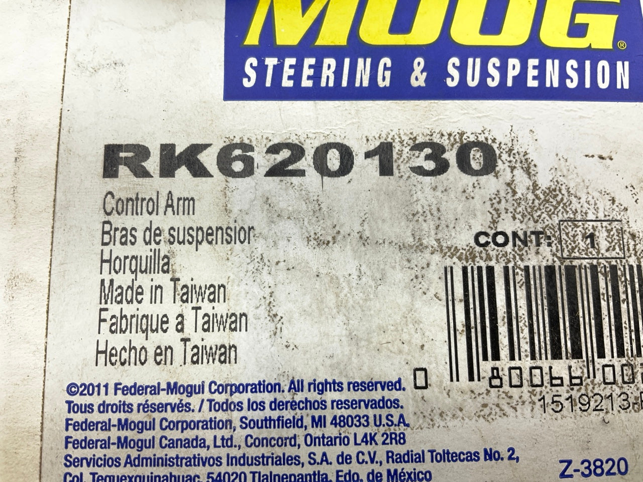 Moog RK620130 Front Right Lower Rearward Control Arm And Ball Joint