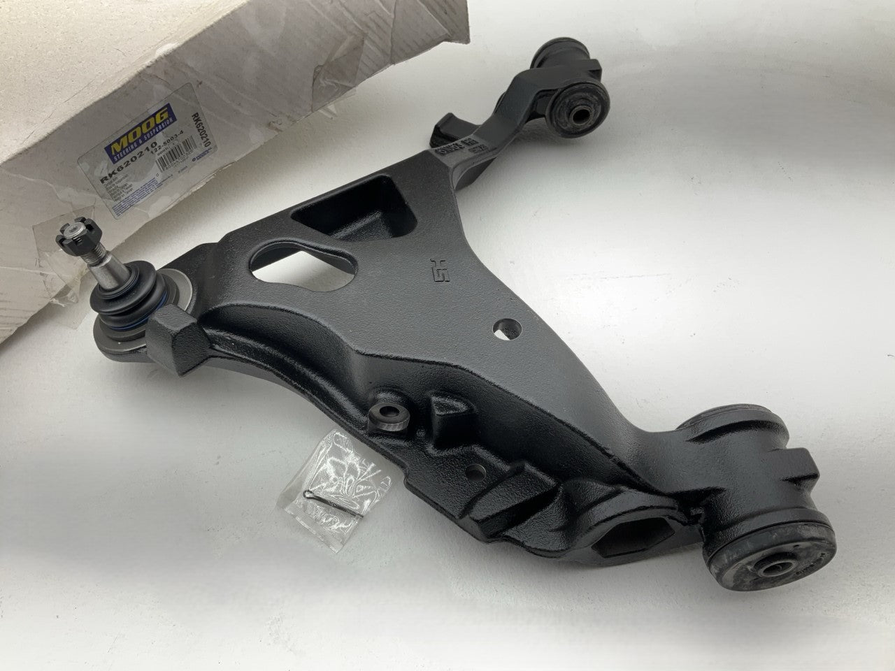 Moog RK620210 Suspension Control Arm And Ball Joint Assembly, Front Right Lower