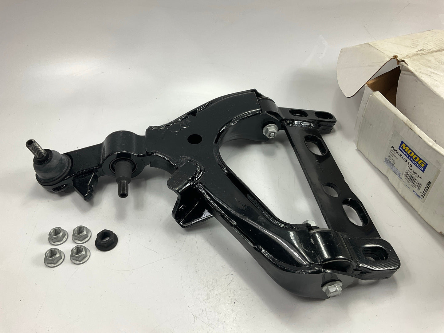 Moog RK620310 Suspension Control Arm And Ball Joint Assembly, Front Left Lower