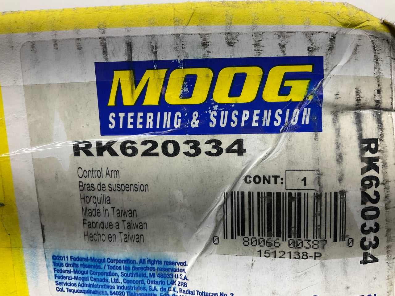 Moog RK620334 Front Left Lower Suspension Control Arm And Ball Joint