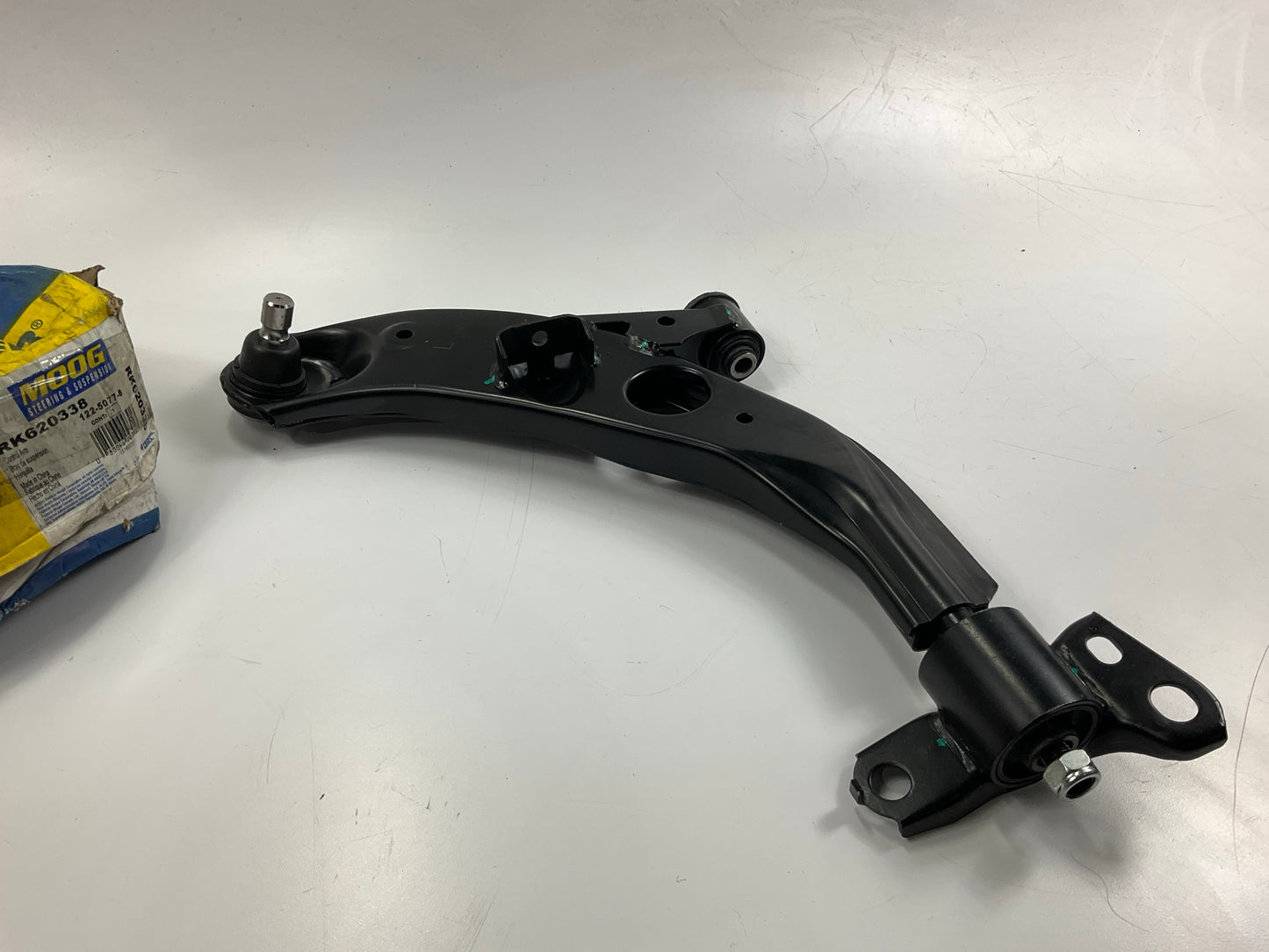 Moog RK620338 Suspension Control Arm And Ball Joint Assembly, Front Left Lower