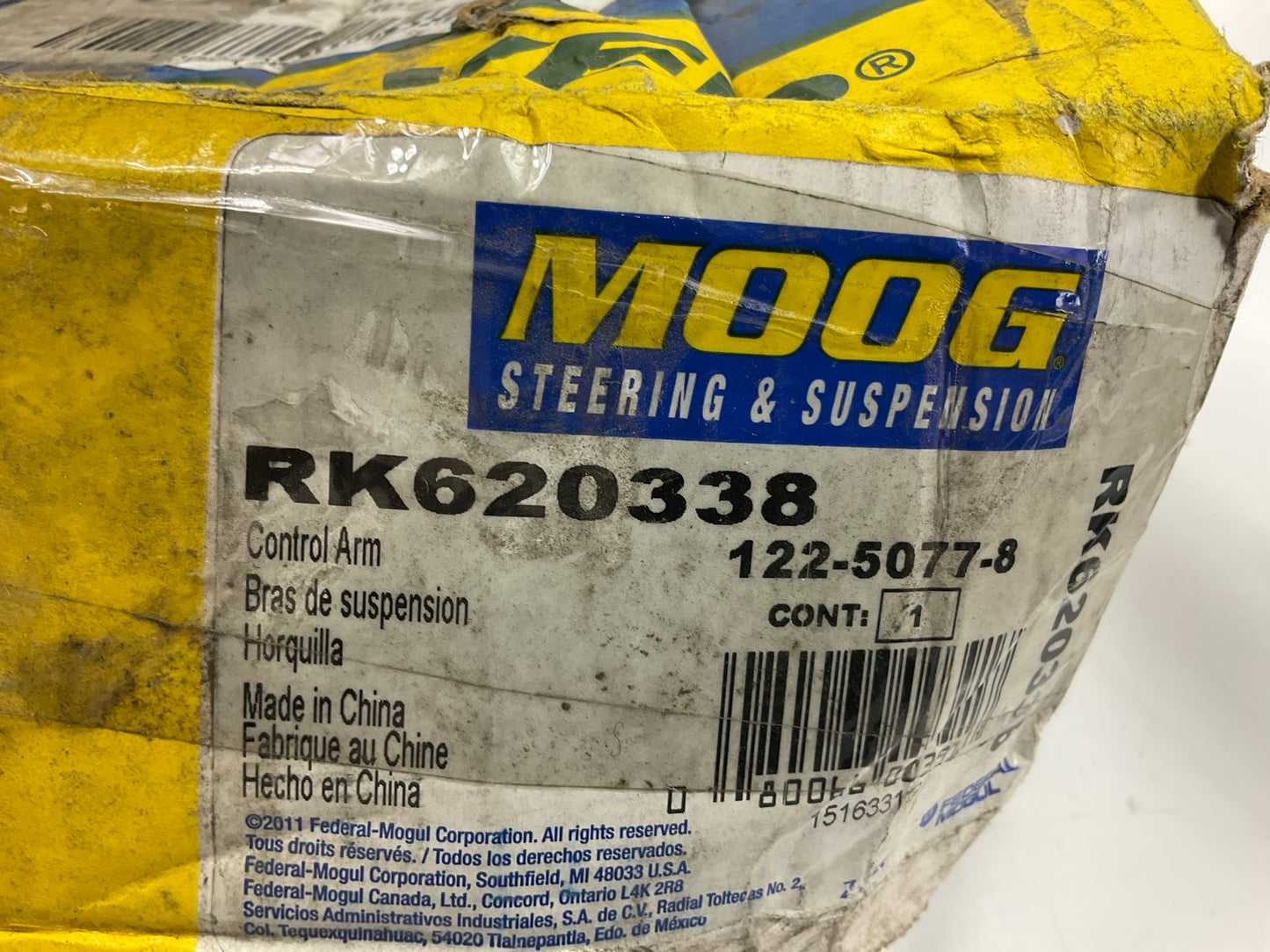 Moog RK620338 Suspension Control Arm And Ball Joint Assembly, Front Left Lower