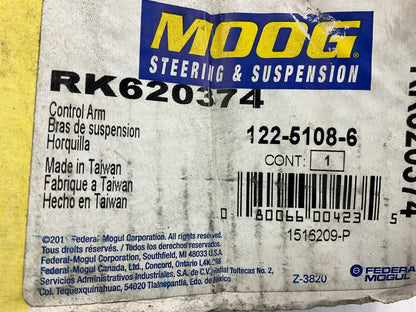 Moog RK620374 Front Left Lower Suspension Control Arm And Ball Joint Assembly