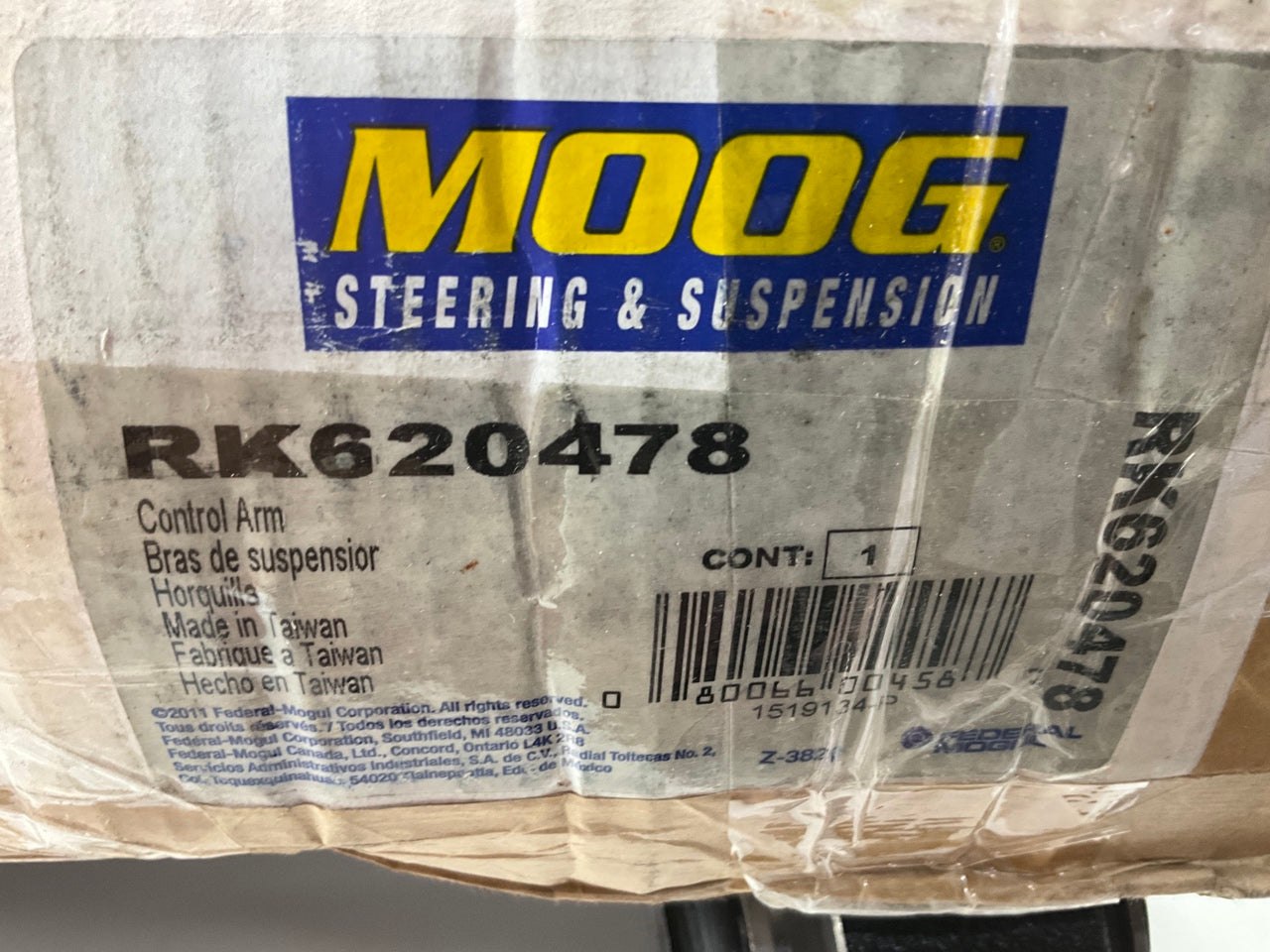 Moog RK620478 Suspension Control Arm And Ball Joint Assembly - Front Left Lower