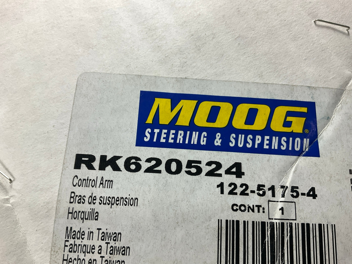 Moog RK620524 Front Left Lower Suspension Control Arm And Ball Joint Assembly