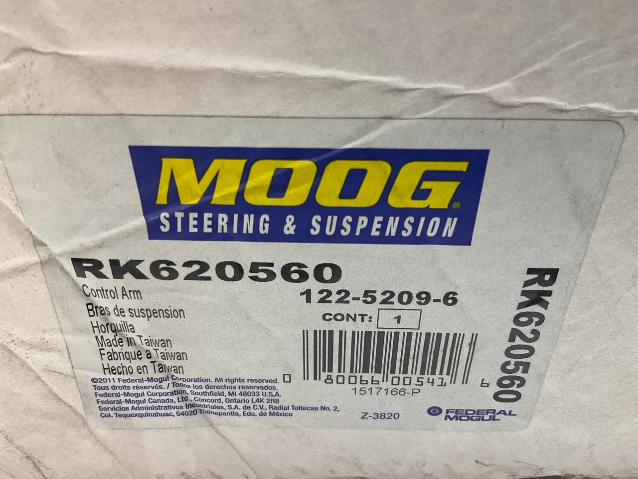 Moog RK620560 Suspension Control Arm And Ball Joint Assembly - Front Left Lower