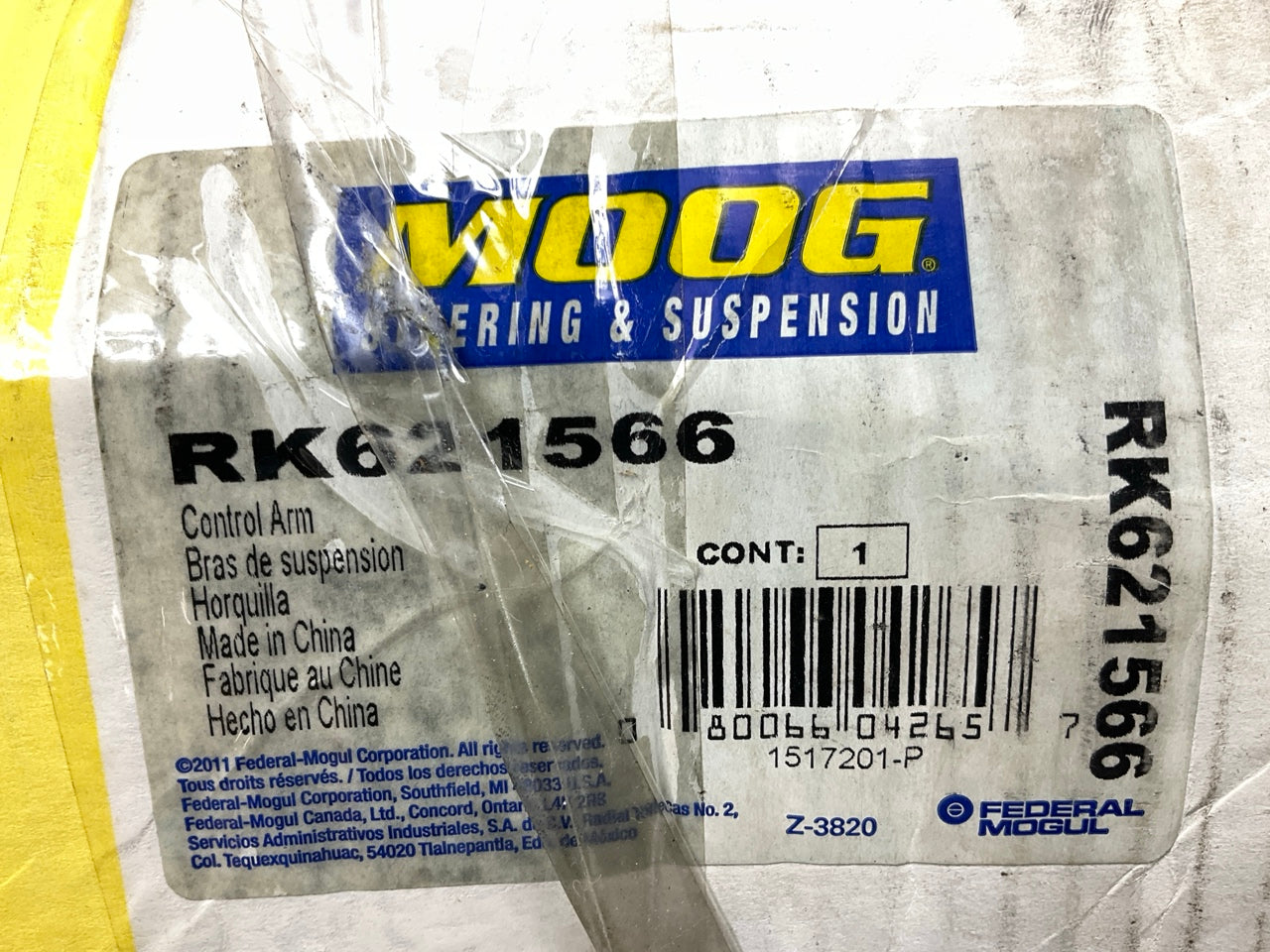 Moog RK621566 Suspension Control Arm And Ball Joint Assembly, Front Right Lower