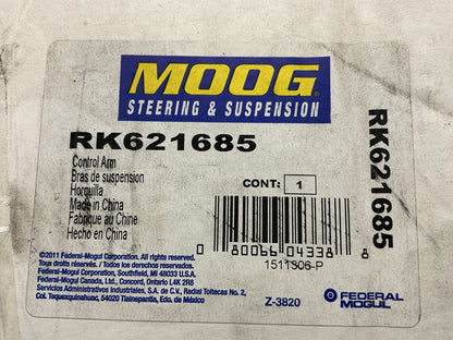 Moog RK621685 Front Right Lower Control Arm For 2007-2009 Hyundai Santa Fe