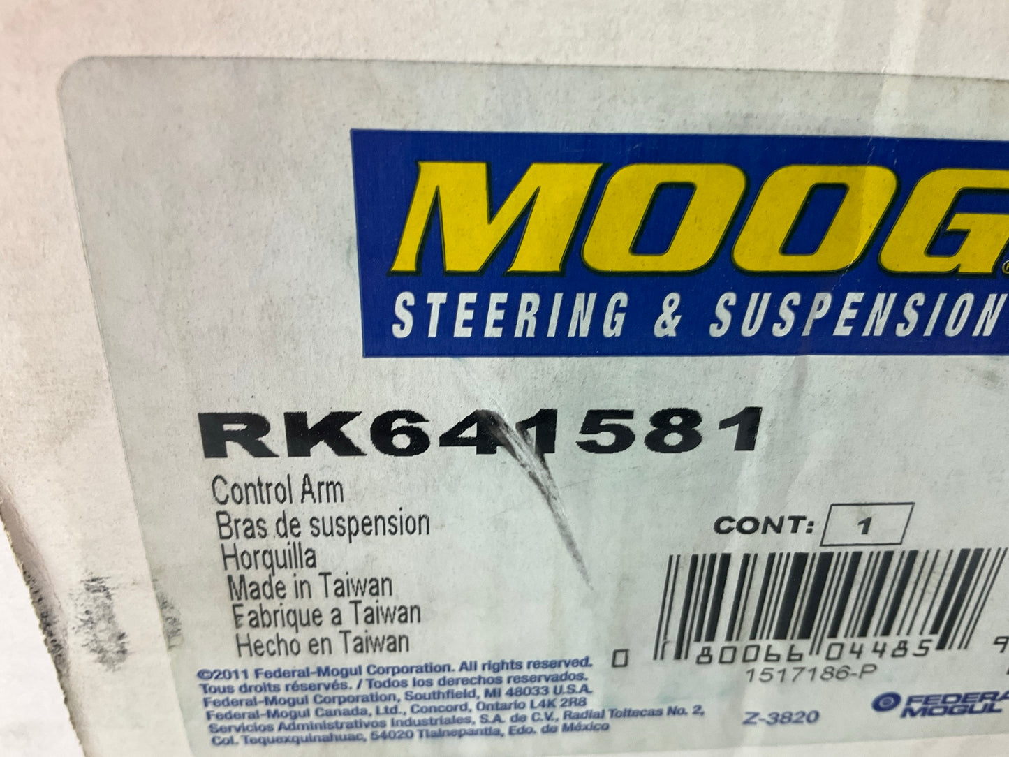 Moog RK641581 Front Right Lower Control Arm For 2007-2012 Hyundai Elantra