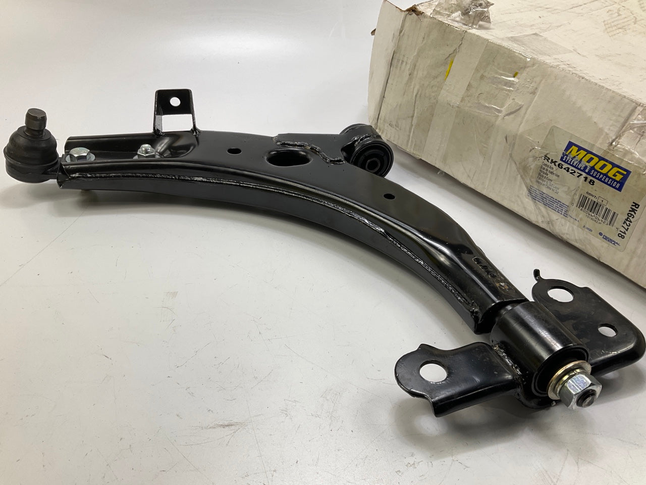 Moog RK642718 Suspension Control Arm And Ball Joint Assembly, Front Left Lower