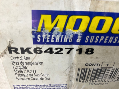 Moog RK642718 Suspension Control Arm And Ball Joint Assembly, Front Left Lower