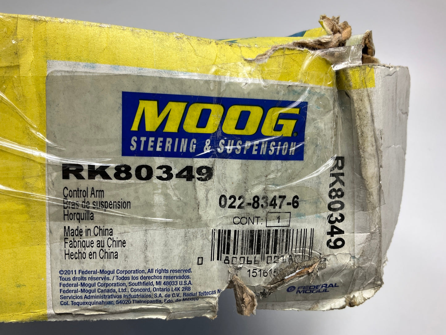 Moog RK80349 Front Left Lower Suspension Control Arm And Ball Joint Assembly