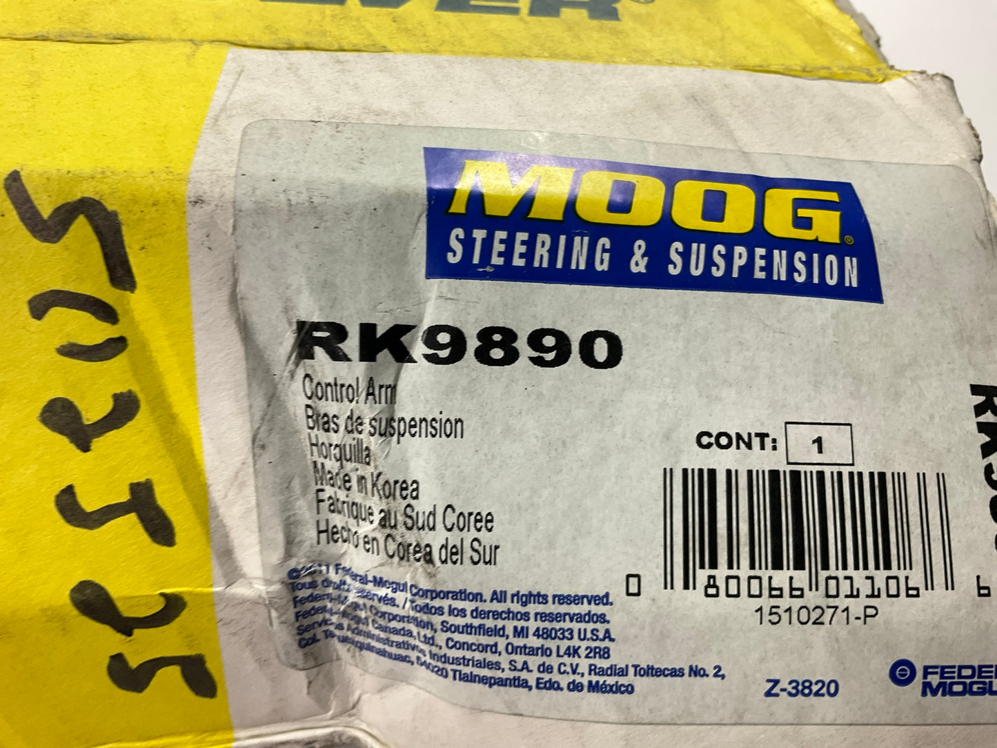 Moog RK9890 Front Upper Control Arm & Ball Joint For 1995-2002 Kia Sportage