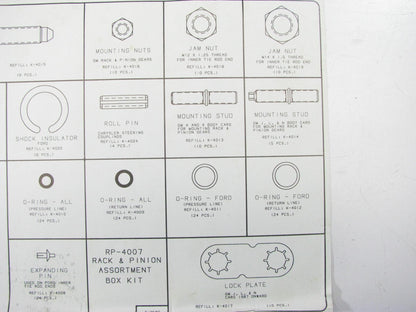 RP-4007 Rack And Pinion Repair Parts For Chrysler, Ford, & GM