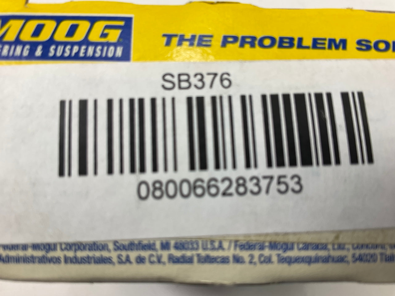 Moog SB376 Leaf Spring Shackle Bushing