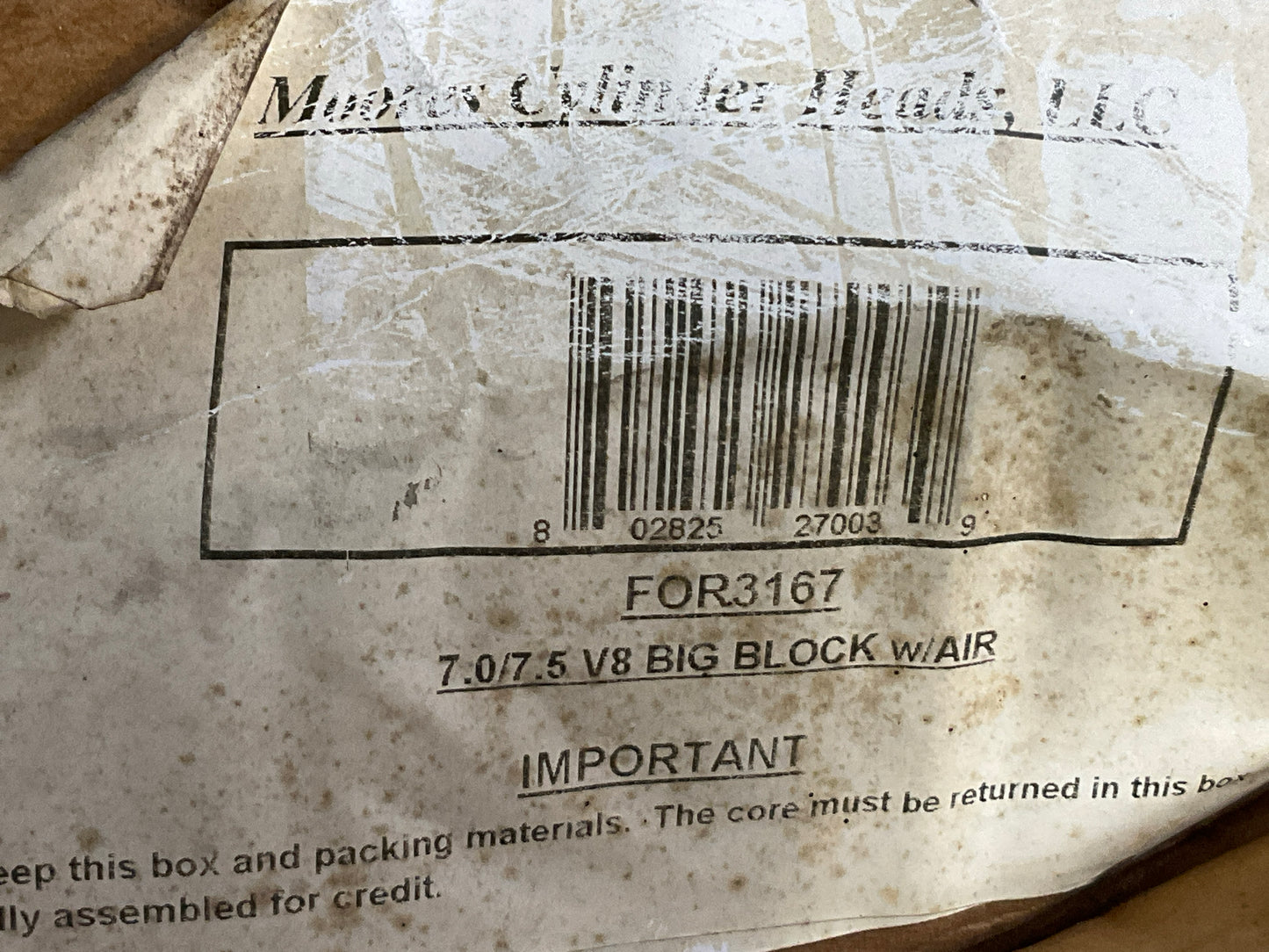 REMAN. Moores FOR3167 Cylinder Head - Ford 429 460 Big Block ''D3VE-A2A'' Casting