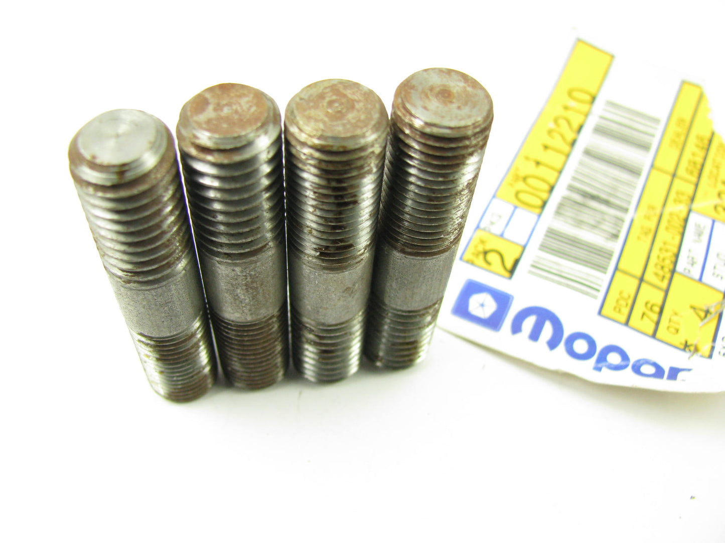 (4) NOS OEM 112210 Budd Wheel STUD For Dodge Truck 6200 Lb. Axle