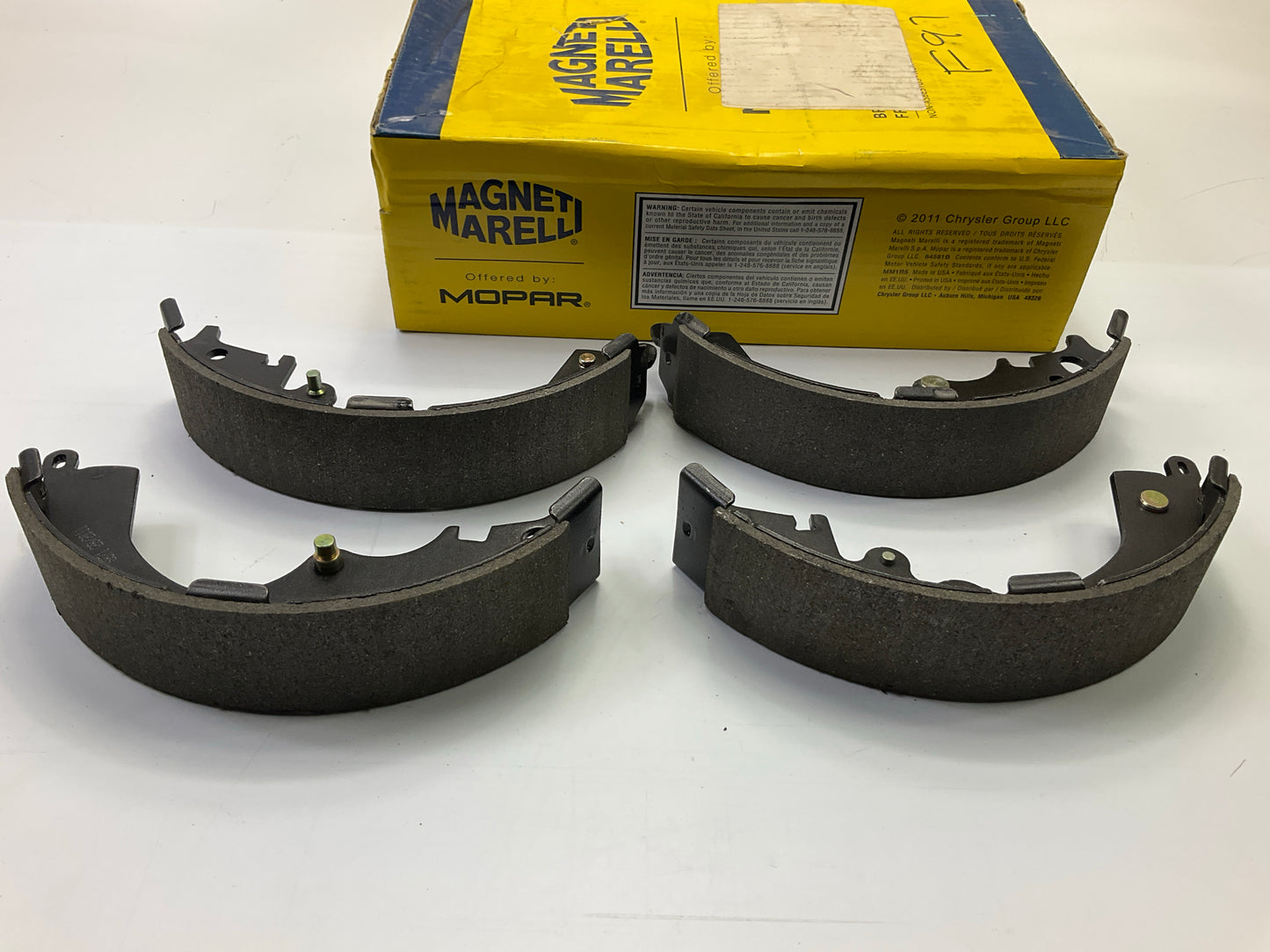 Magneti Marelli By Mopar 1AMVS00804 Rear Drum Brake Shoes