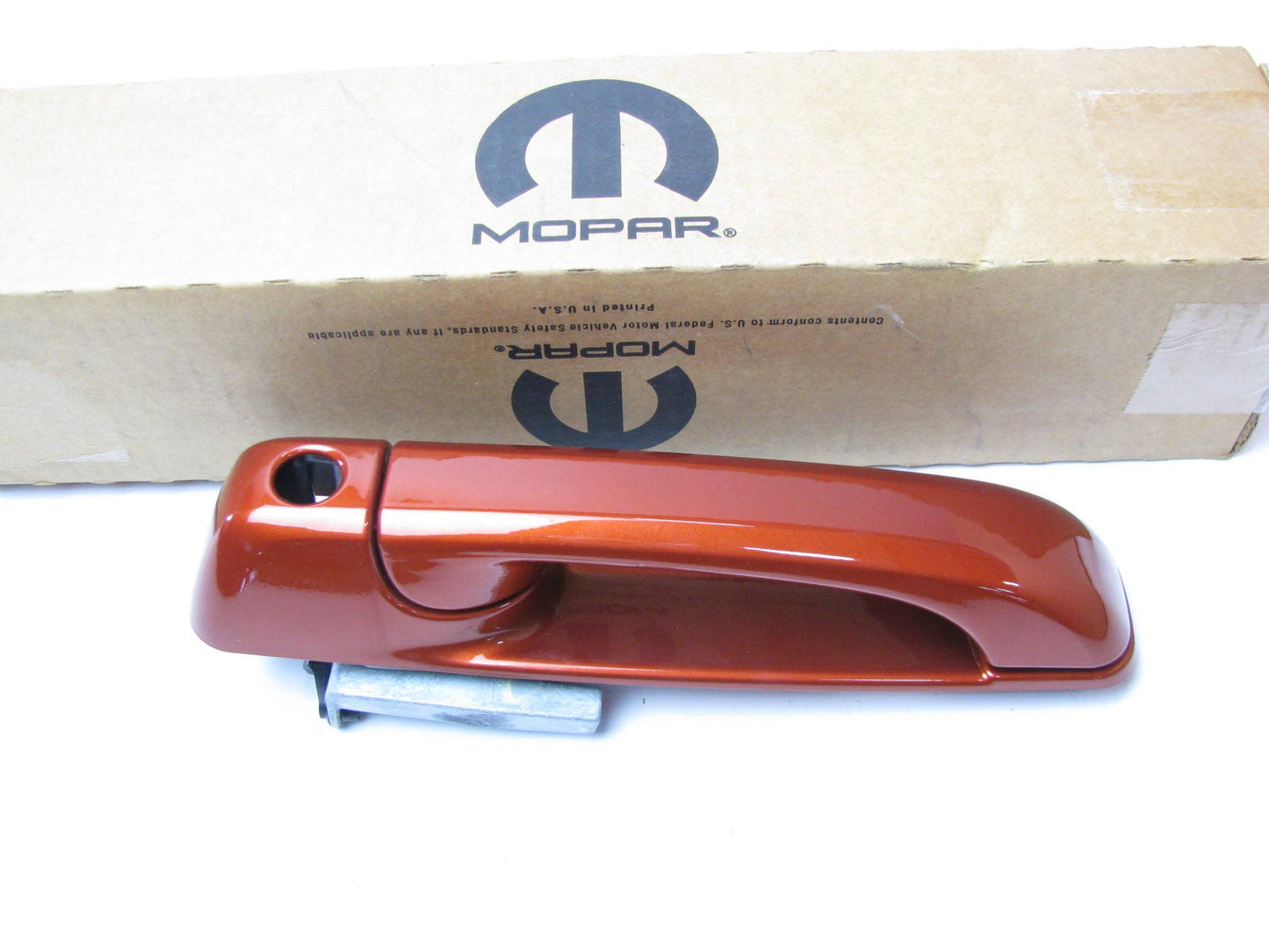 NEW OEM FRONT LEFT Exterior Door Handle ORANGE W/O CHROME For 2009 Ram 1500