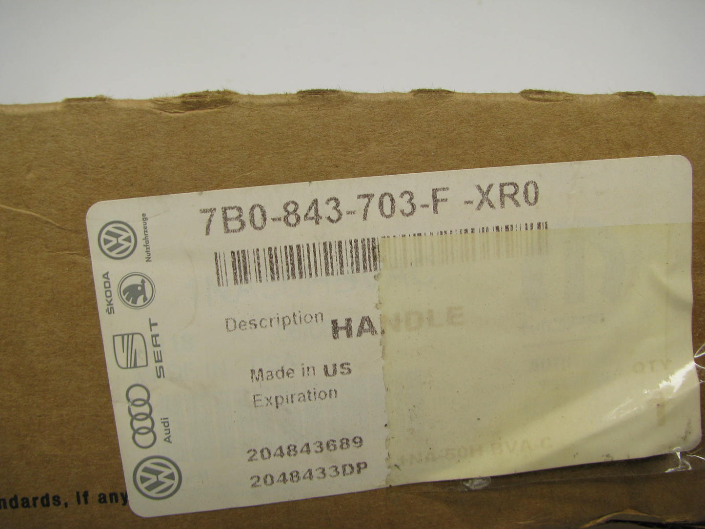 NEW GENUINE OEM 1NA50HBVAC Exterior Sliding Door Handle - Clearwater Blue