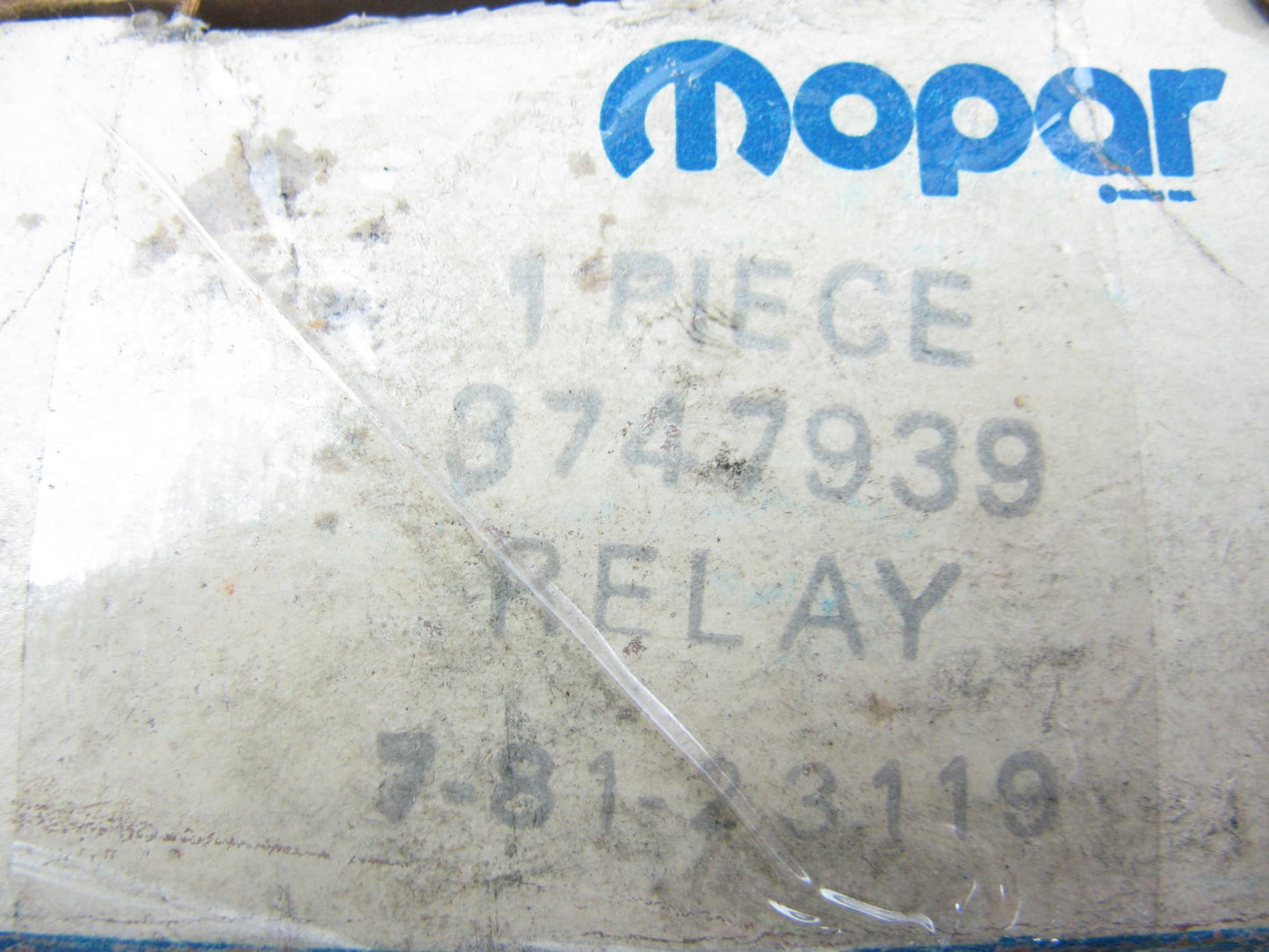 NOS - OEM Mopar 3747939 Air Conditioner Anti Dieseling Relay